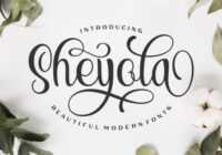 Sheyola Font - Featured Image