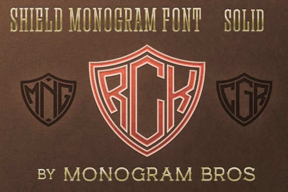 Shield Monogram Font - Featured Image