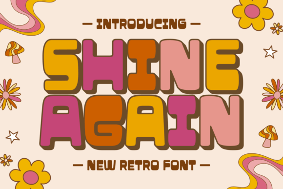 Shine Again Font - Featured Image
