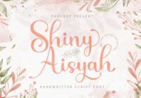 Shiny Aisyah Font - Featured Image