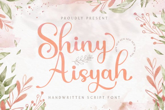 Shiny Aisyah Font - Featured Image