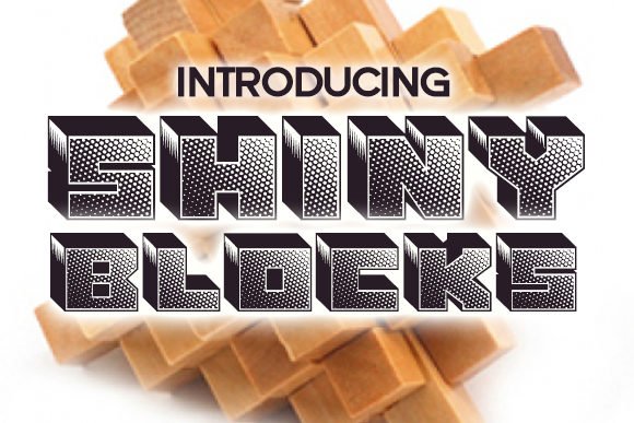 Shiny Blocks Font - Featured Image