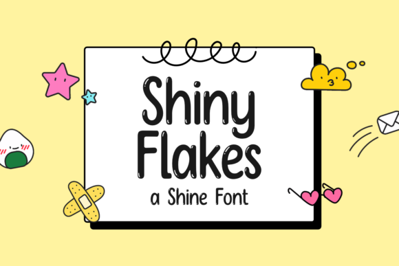 Shiny Flakes Font - Featured Image