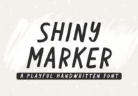 Shiny Marker Font - Featured Image