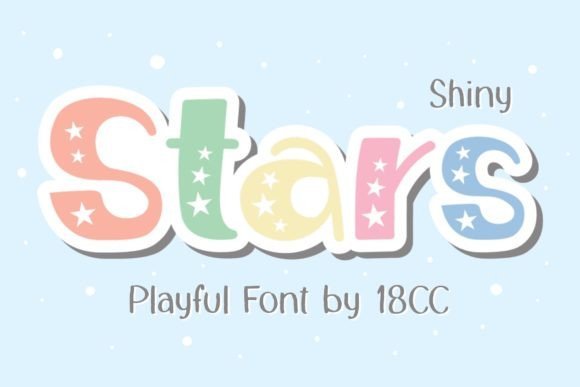 Shiny Stars Font - Featured Image