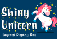 Shiny Unicorn Font - Featured Image