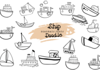 Ship Doodle Font - Featured Image