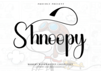 Shnoopy Font - Featured Image