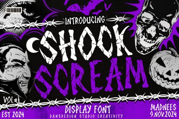 Shock Scream Font - Featured Image