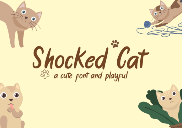 Shocked Cat Font - Featured Image