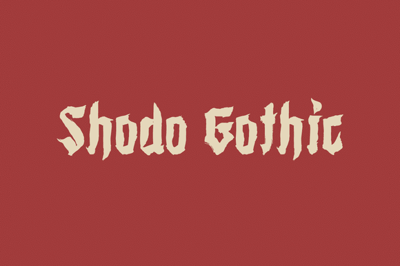 Shodo Gothic Font - Featured Image
