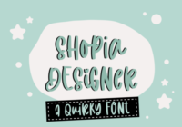 Shopia Designer Font - Featured Image