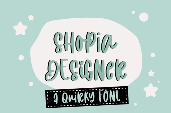 Shopia Designer Font - Featured Image