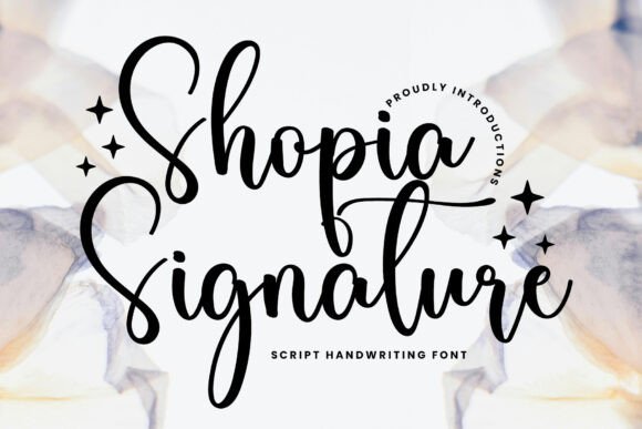 Shopia Signature Font - Featured Image
