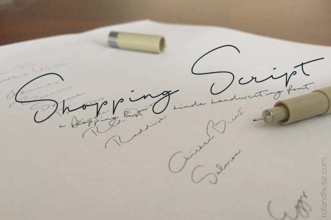 Shopping Script Font - Featured Image