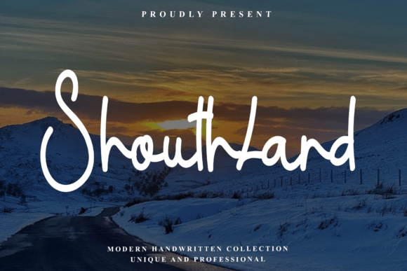 Shouthland Font - Featured Image