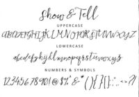 Show & Tell Font - Featured Image