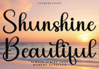 Shunshine Beautiful Font - Featured Image