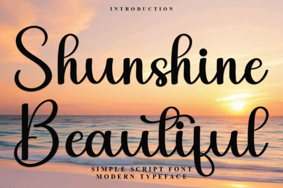 Shunshine Beautiful Font - Featured Image