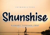 Shunshise Font - Featured Image