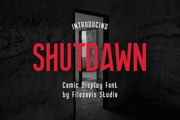 Shutdawn Font - Featured Image