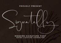 Signatally Font - Featured Image