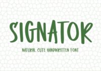 Signator Font - Featured Image