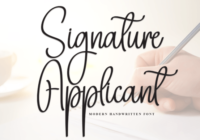 Signature Applicant Font - Featured Image