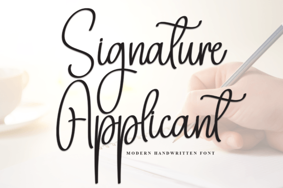 Signature Applicant Font - Featured Image