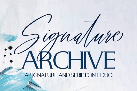 Signature Archive Font - Featured Image