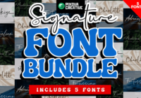 Signature Bundle Font - Featured Image
