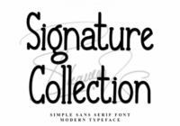 Signature Collection Font - Featured Image