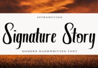 Signature Story Font - Featured Image