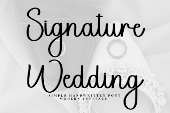 Signature Wedding Font - Featured Image