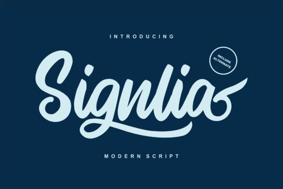 Signlia Font - Featured Image