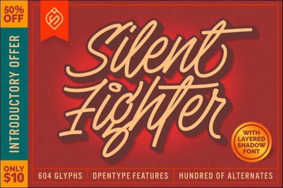 Silent Fighter Font - Featured Image