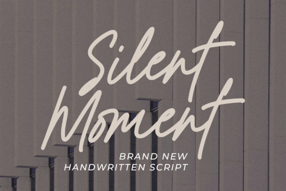 Silent Moment Font - Featured Image