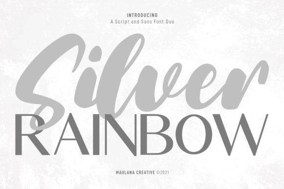 Silver Rainbow Font - Featured Image