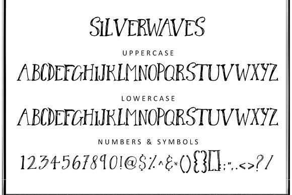 Silverwaves Font - Featured Image