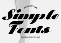 Simlpe Fonts Font - Featured Image