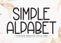 Simple Alpabet Font - Featured Image