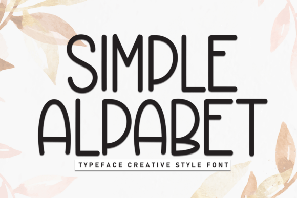 Simple Alpabet Font - Featured Image