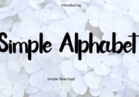 Simple Alphabet Font - Featured Image