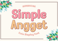 Simple Angget Font - Featured Image