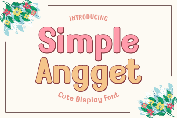Simple Angget Font - Featured Image