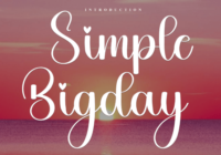 Simple Bigday Font - Featured Image