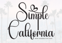 Simple California Font - Featured Image