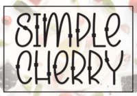 Simple Cherry Font - Featured Image