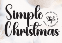 Simple Christmas Font - Featured Image