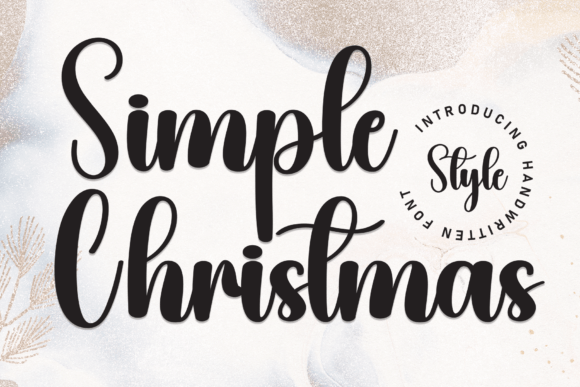 Simple Christmas Font - Featured Image